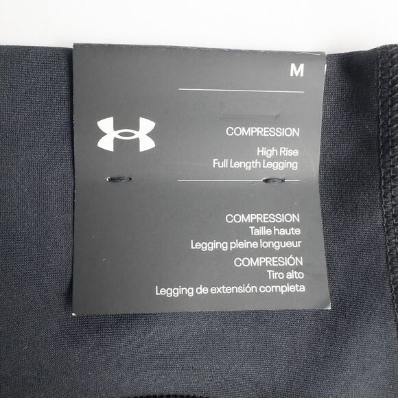 Under Armour Tech High Rise Full Length Compression Legging Womens Medium Black - Picture 5 of 15